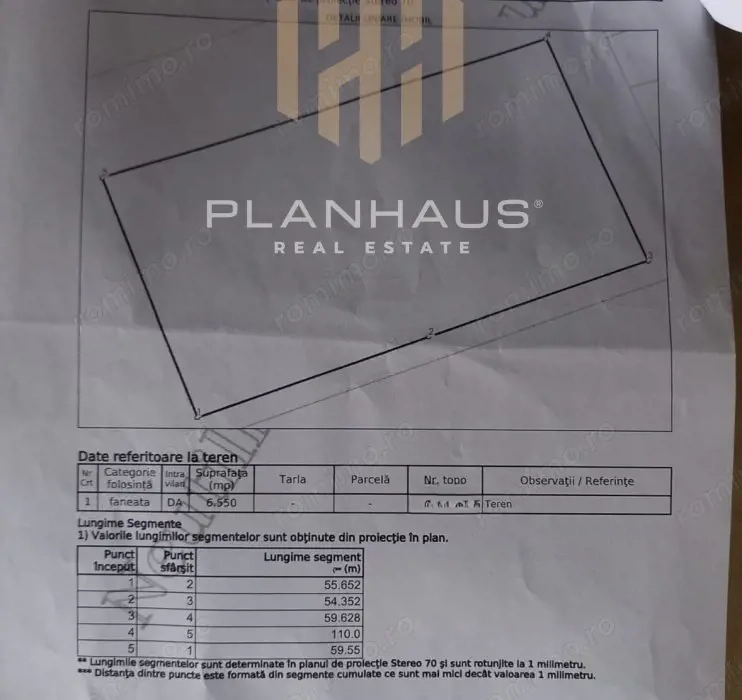 Oportunitate de investiție! Teren intravilan, 6550 mp ,Zona SPA SENECA