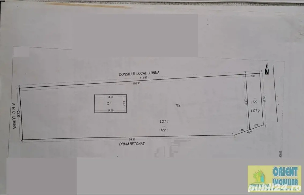 Lumina, teren intravilan 2.817mp de vanzare