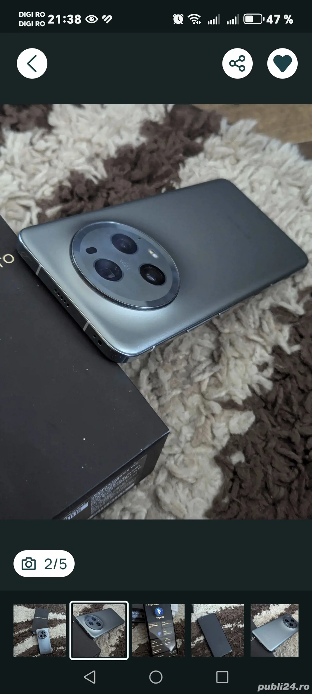 Honor Magic 5 Pro 512 gb cu 12gb RAM 