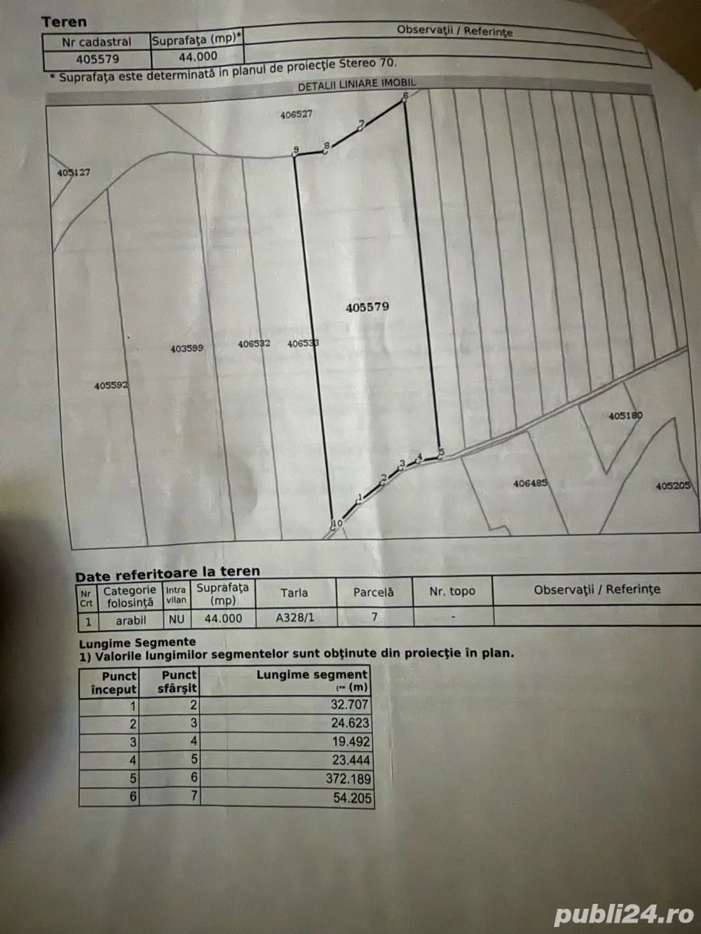 Teren extravilan in apropierea barajului Ianova