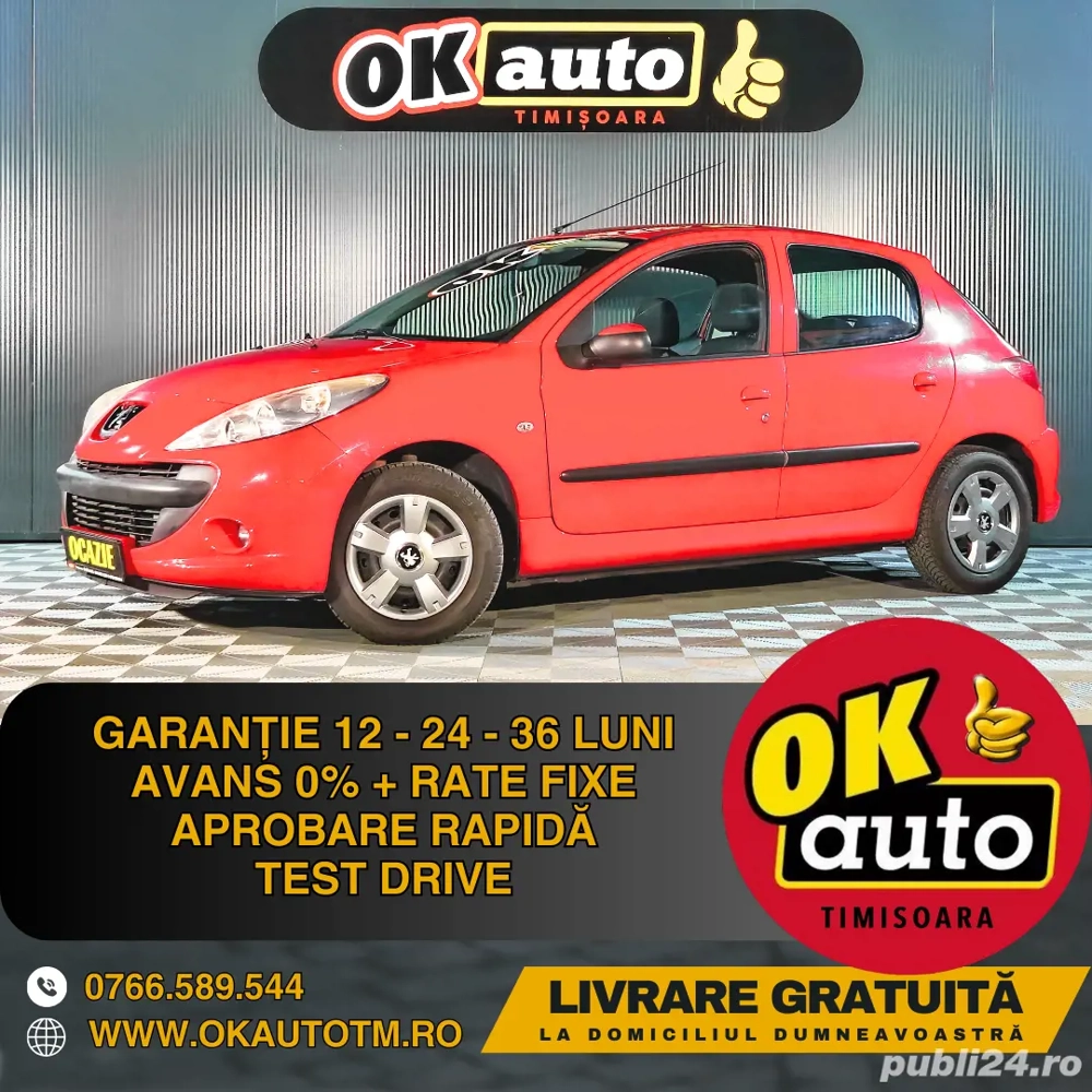 Peugeot 206+ an 2012 - 1.1 benzina - euro 5