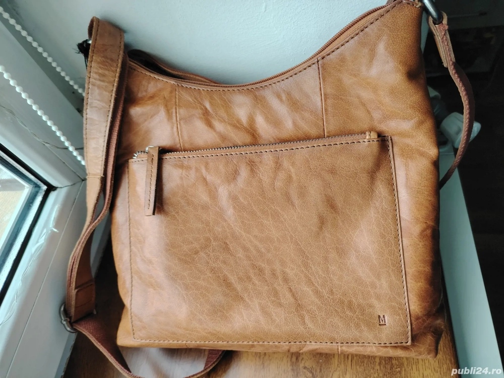 Vând geantă Manfield de piele 