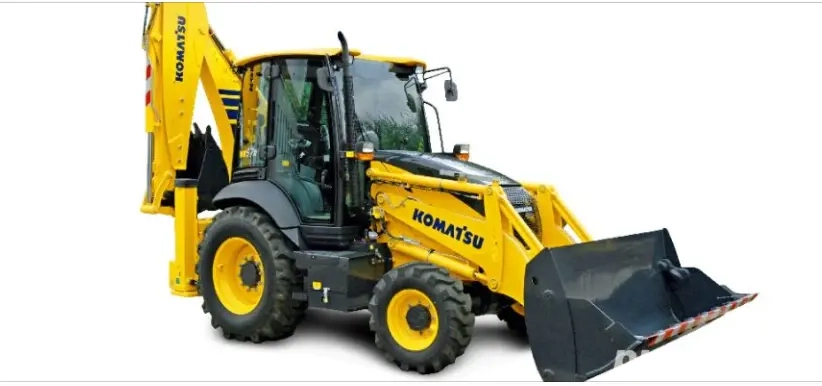 Inchiriere buldoexcavator Komatsu.