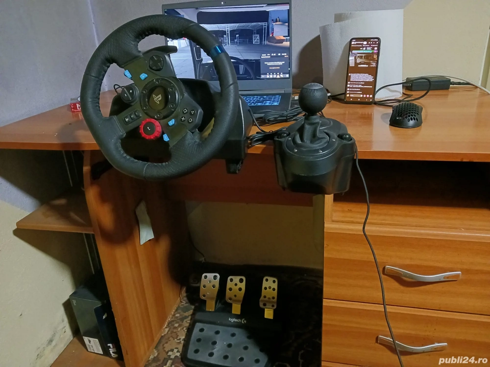 volan, pedale si H shifter