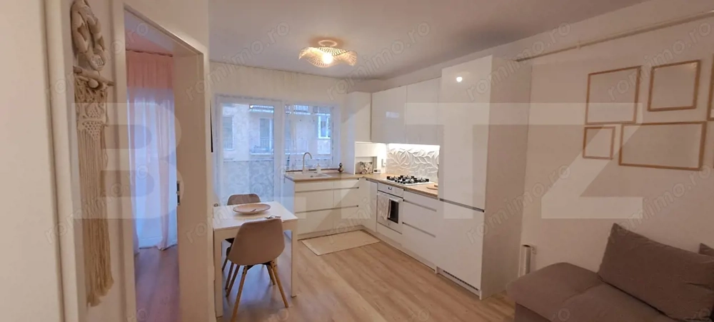 Apartament cu 2 cam, 29 de mp utili, etajul 2, cu parcare, zona Porii