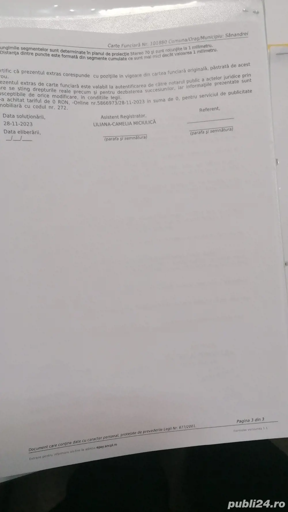 teren agricol 5 ha localitatea Carani-Sanandrei