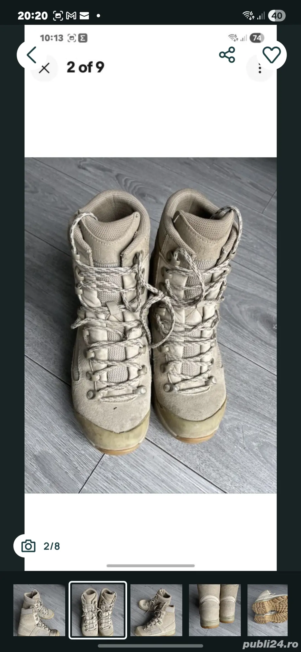 Bocanci Militari  LOWA 39.5