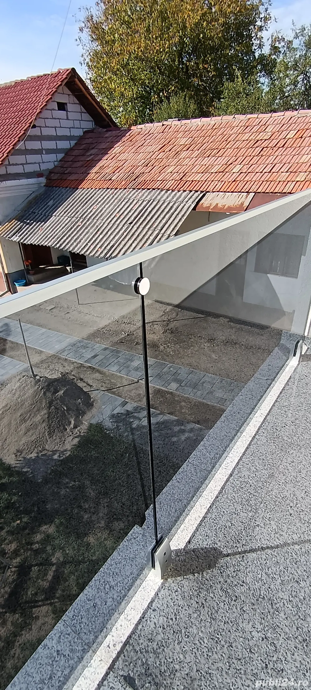 Balustrade inox și sticla