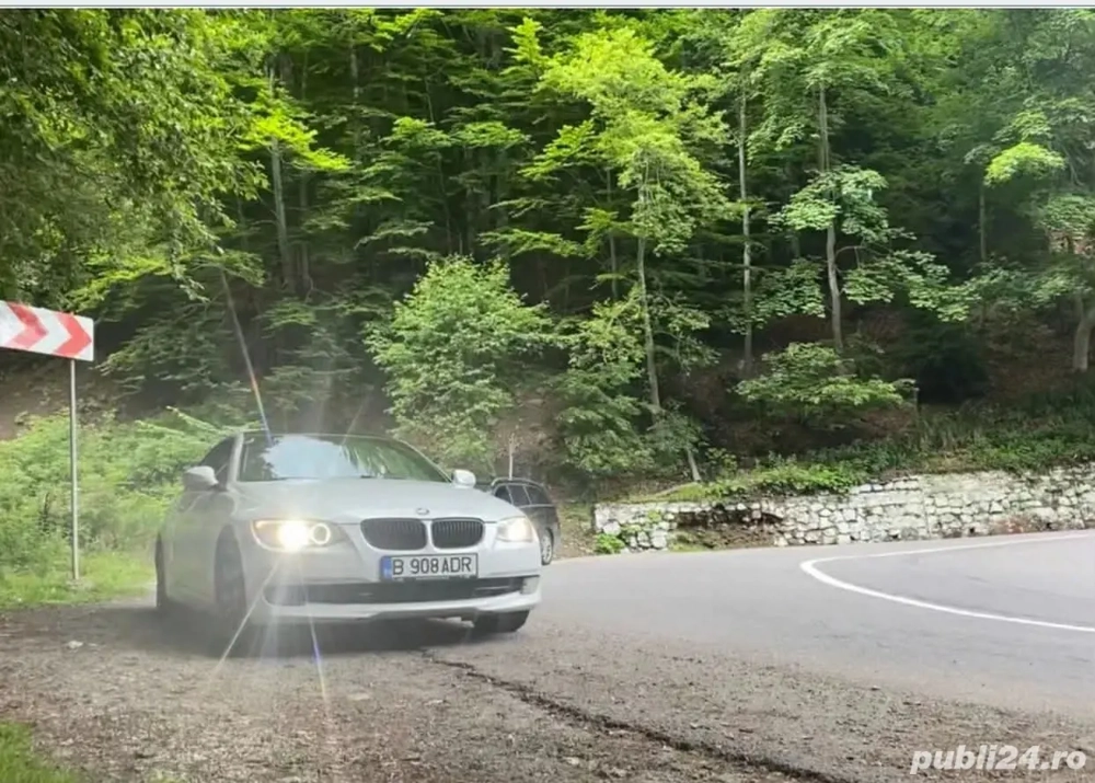  BMW E92 320d Coupe   Alb Perlat, 184 CP, Jante M Power, Volan Sport & Scaune Recaro! 