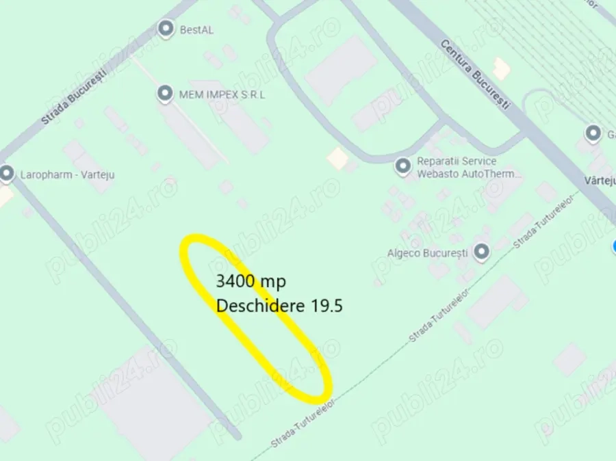 De vânzare teren șoseaua de centură Măgurele Ilfov, Str Turturelelor, in plină dezvoltare