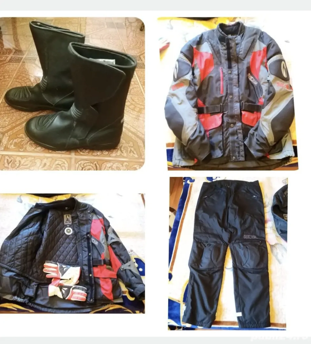Vand greacă + pantaloni complet motocicleta  RICHA  + cizme + mănuși 185 