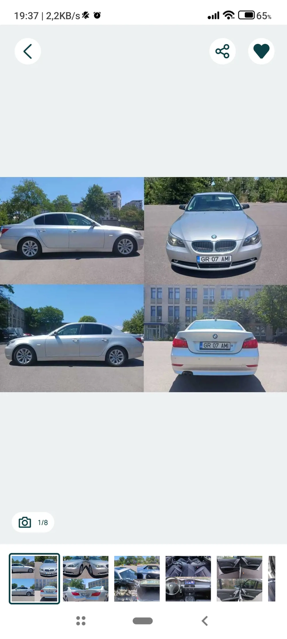 bmw Seria 5 e60 173mii de km an 2004, M54B22 mașina îngrijită mașina întreținută motor fiabil