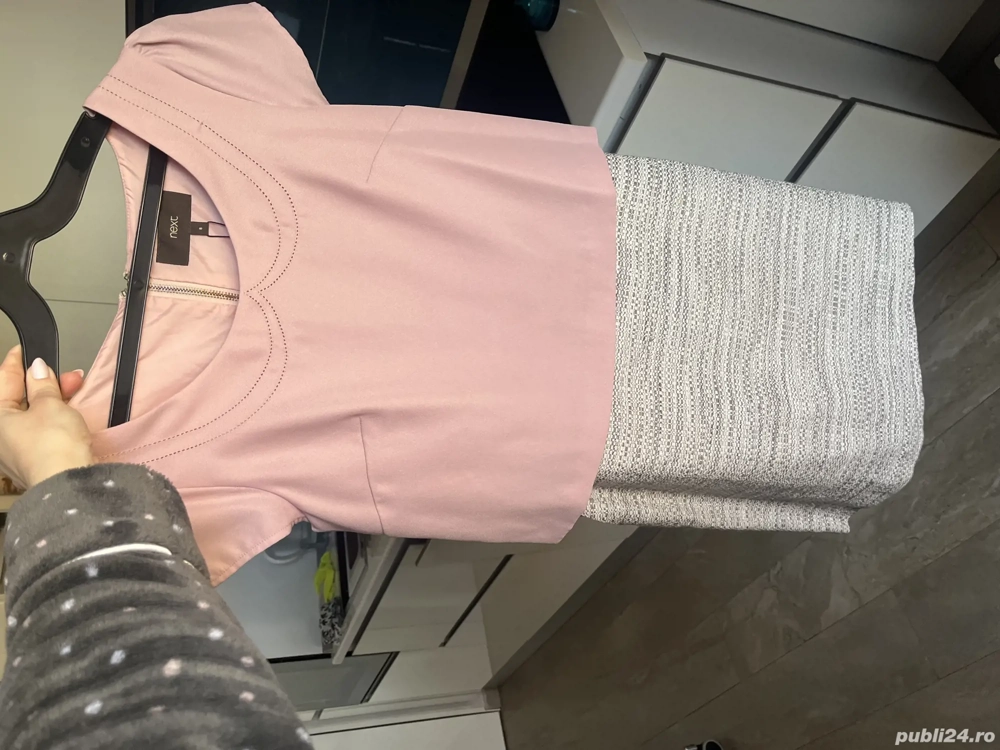 Rochie midi roz pal Next 