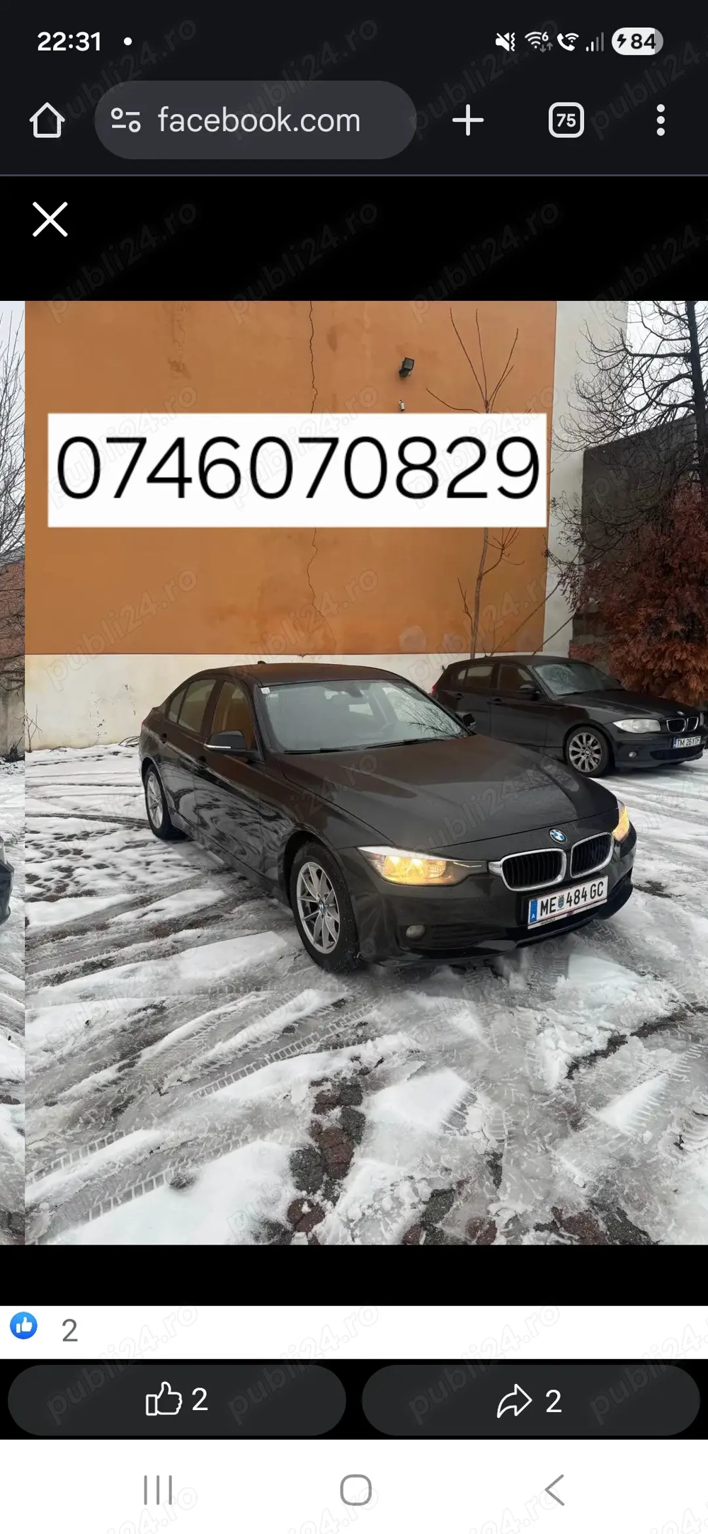 Bmw 318 2.0 diesel an 2014