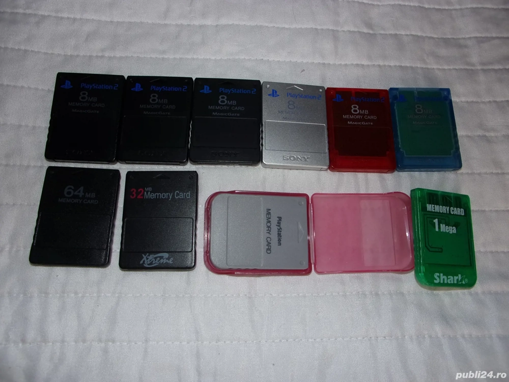 Carduri PlayStation 1 si 2 Originale noi