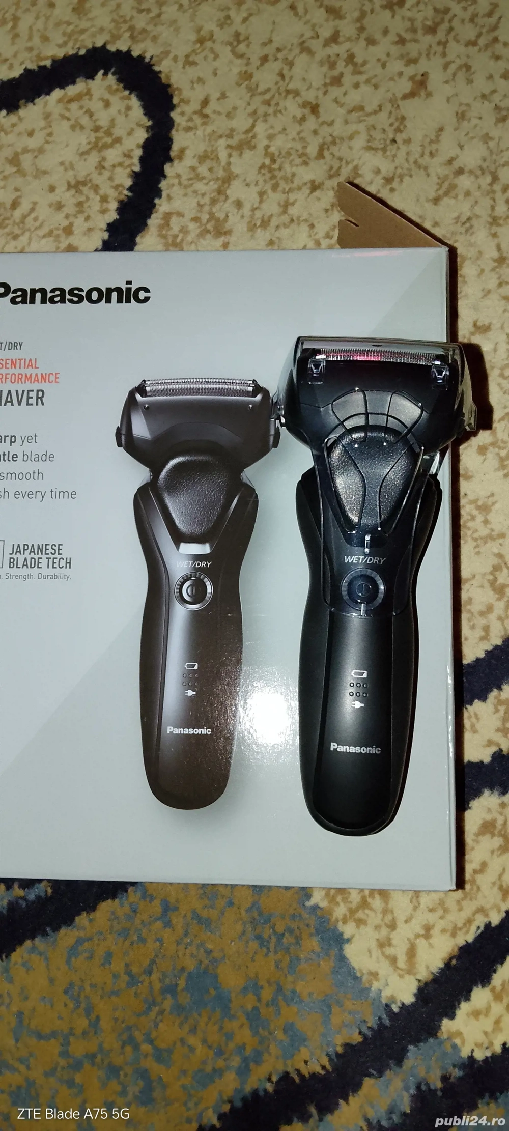 Aparat ras Panasonic umed uscat cap pivotant  culoare negru