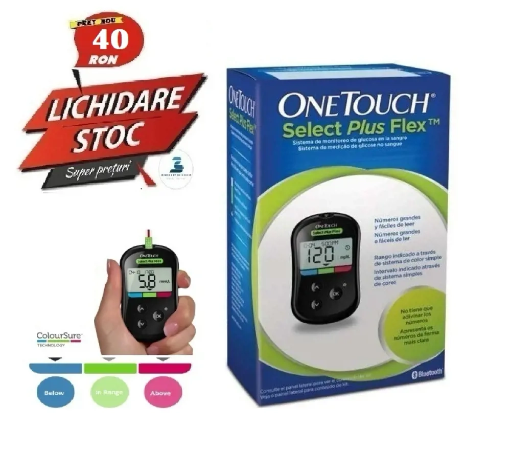 Glucometru One Touch, model Select Plus Flex de la LifeScan