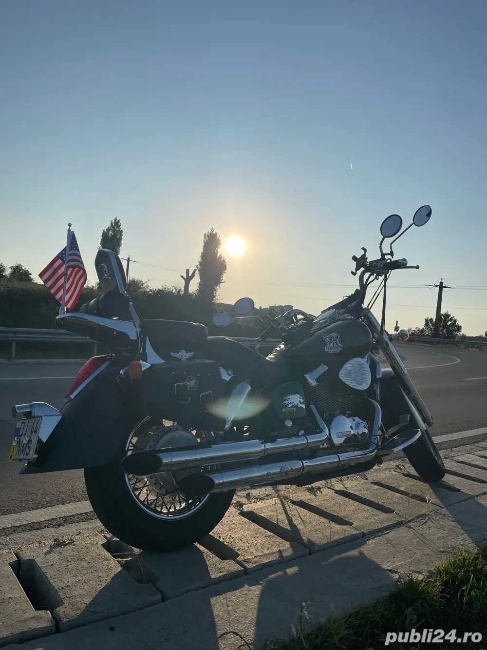 Honda Shadow VT750 Aero 2004 -cardan Ireprosabila , Silver Tail A2