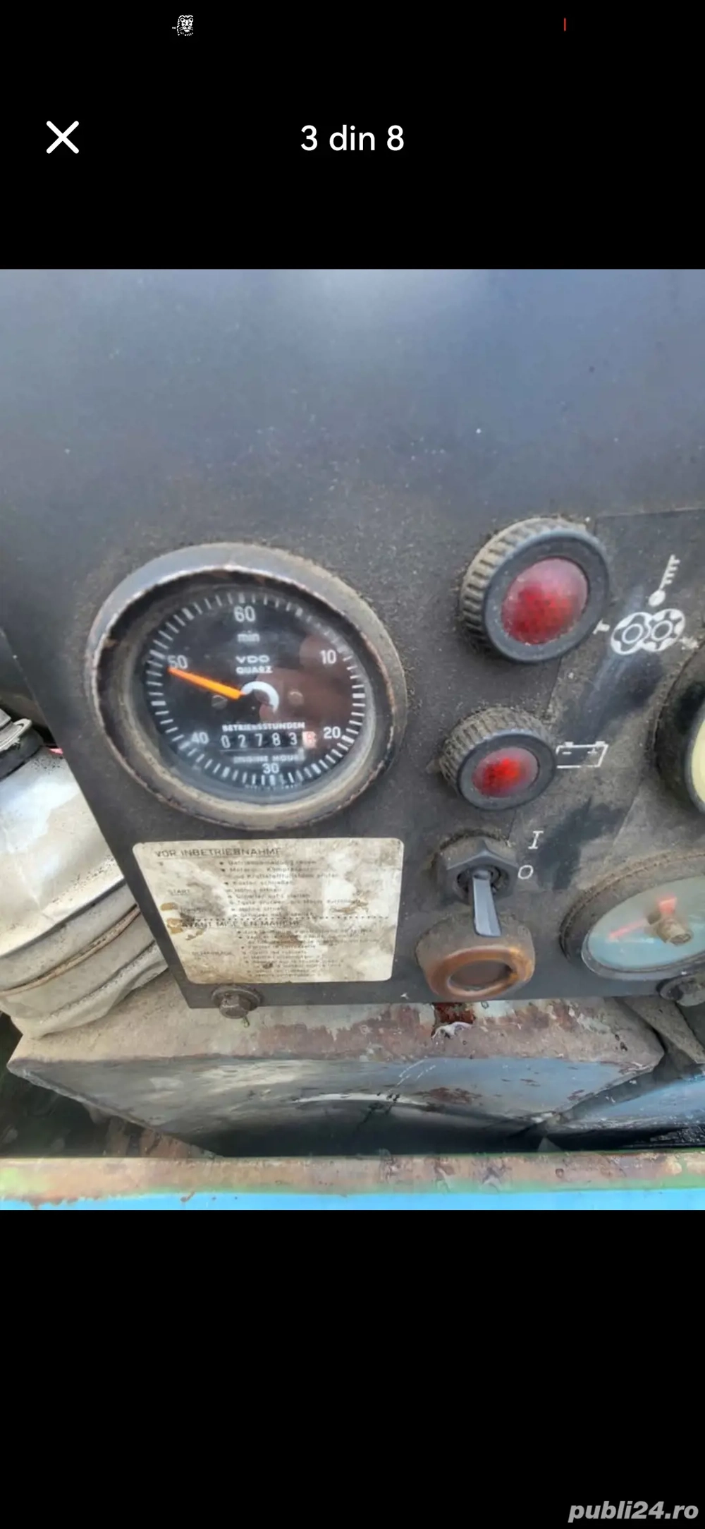 Motocrompresor imer motor deutz în stare de funcționare de 6mc min