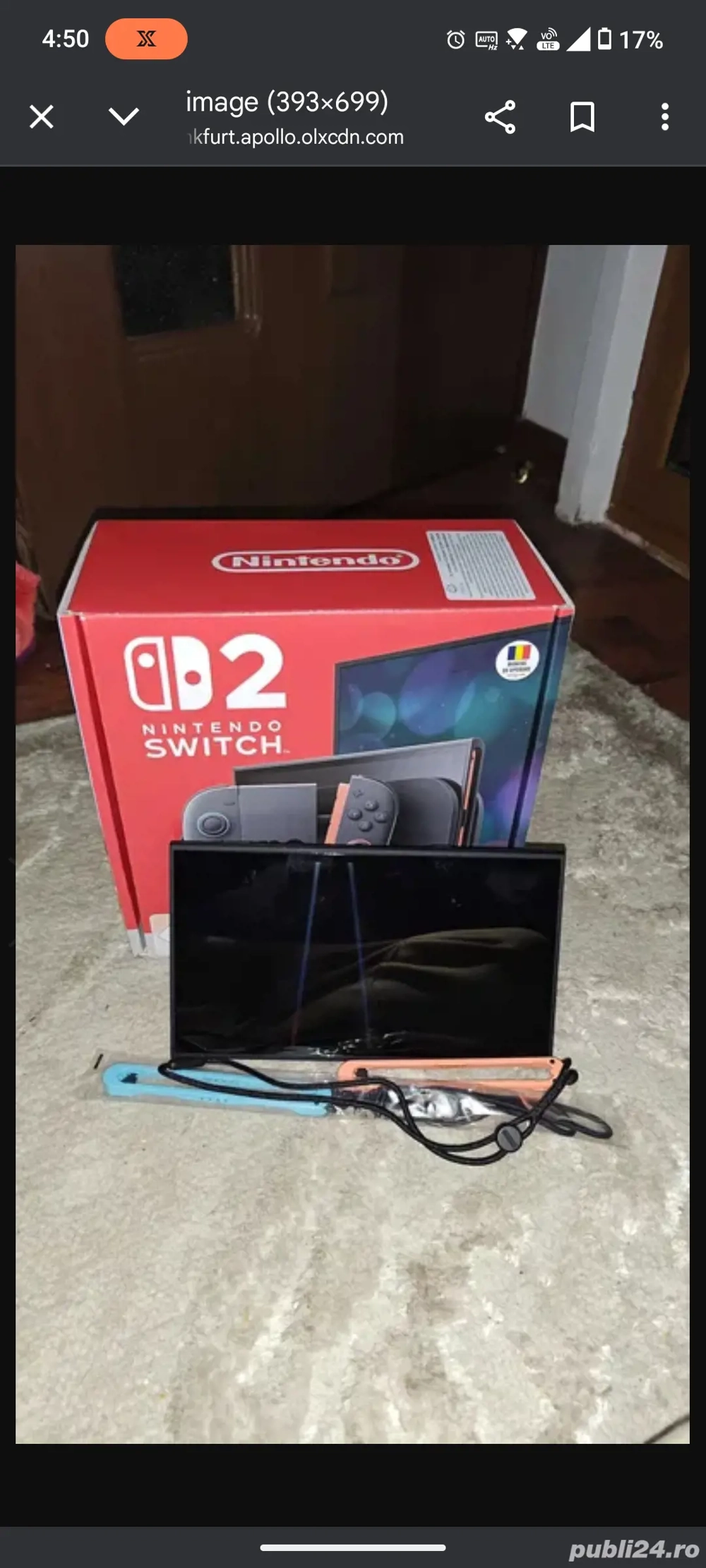 Nintendo switch 2 cu mario car in inclus in cont si cu FIFA FC 26 