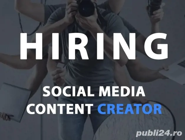 Căutăm Social Media & Content Creator!