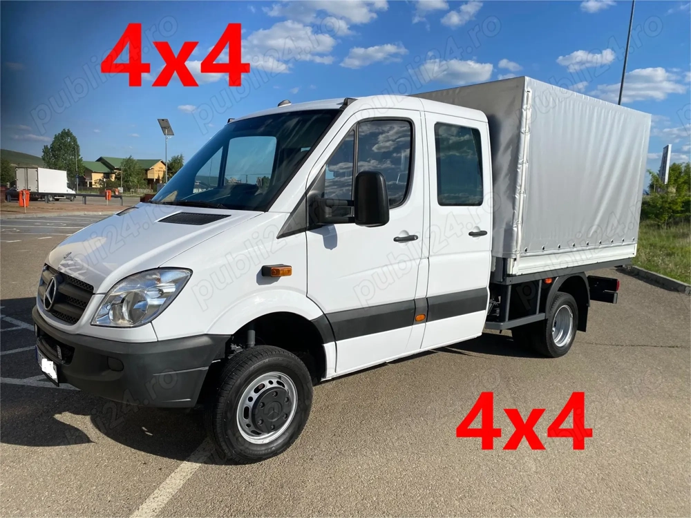 Mercedes Sprinter 4x4 - 518 CDI - 3.0 180 Cp - Punte dubla   Permis cat B