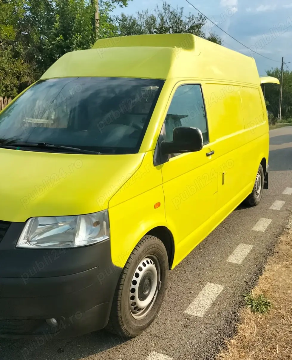 VW T5 2.5 diesel, inaltat, 2 locuri, AC, schimb cu rulota