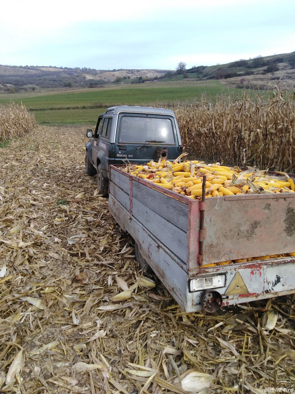vând remorca după tractor mic 