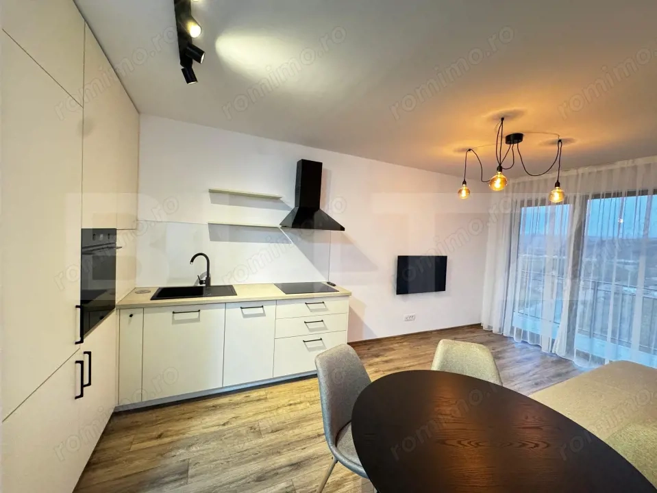 Apartament modern cu 2 camere, cu o suprafață de 46 mp, situat în zona Brândușei
