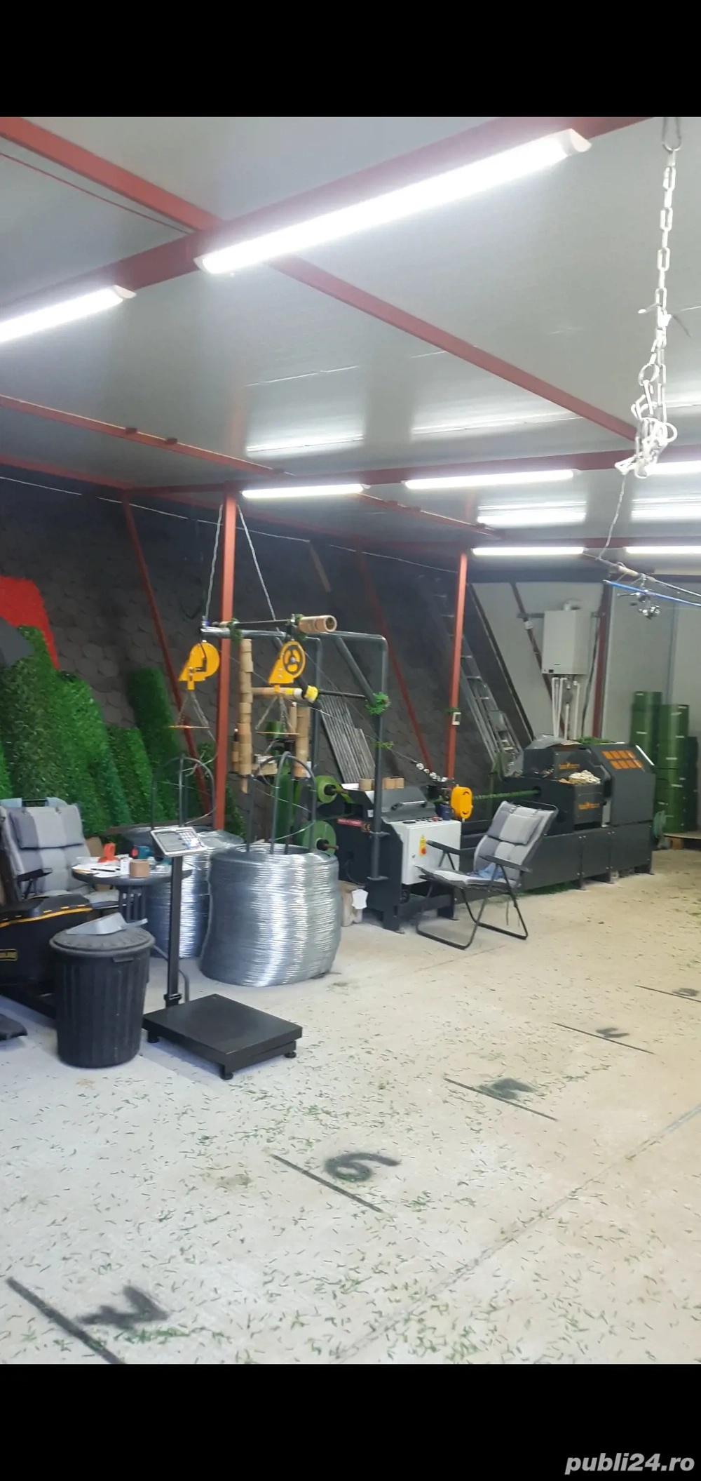 Linie producție gard viu artificial