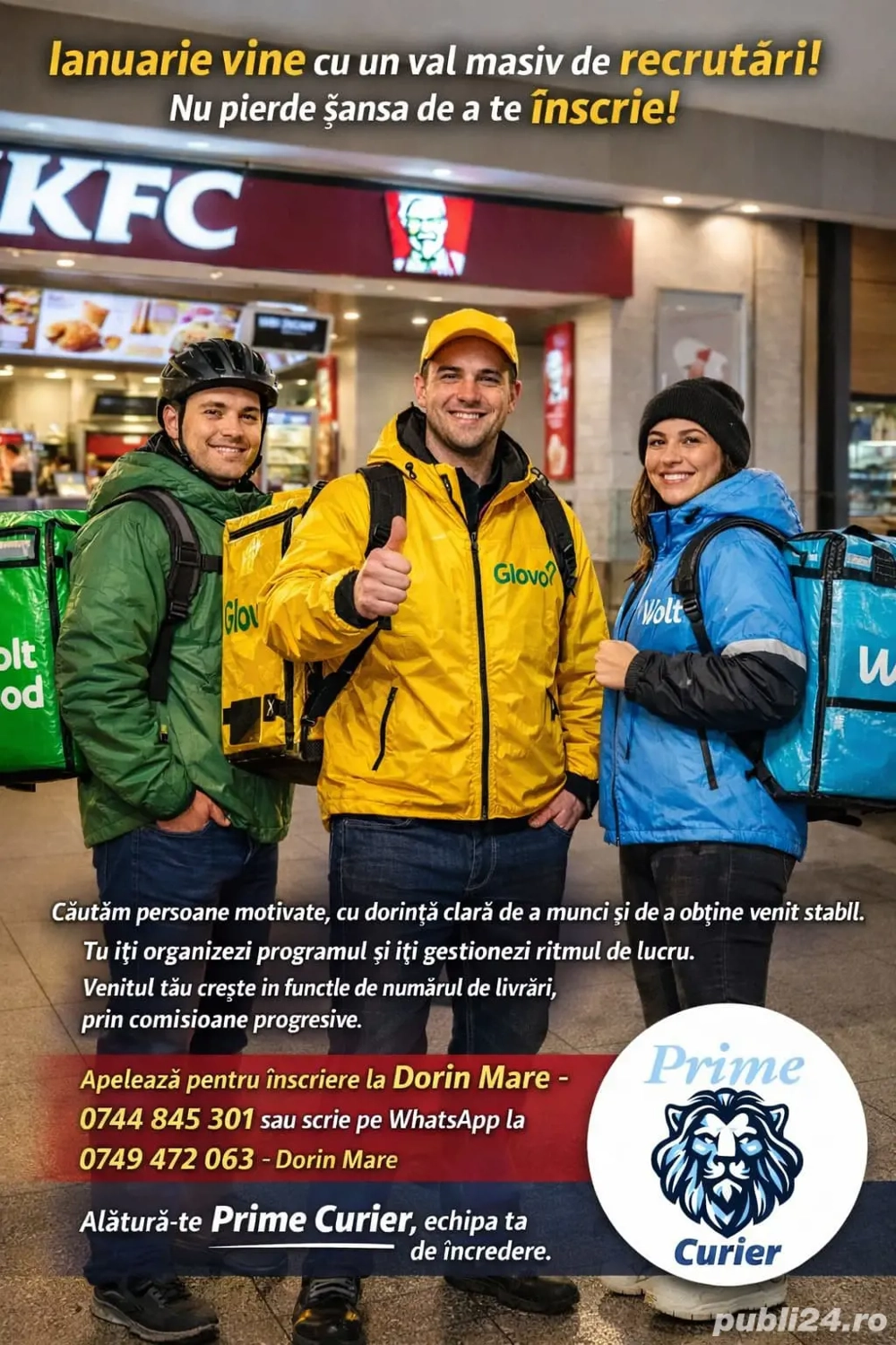 Prime Curier își mărește echipa 