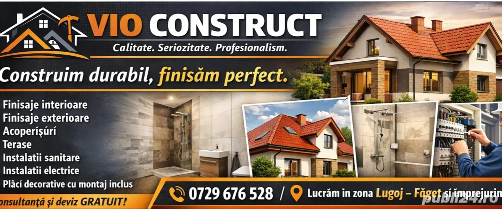 Execut lucrări  de construcții  zona Lugoj-Faget!