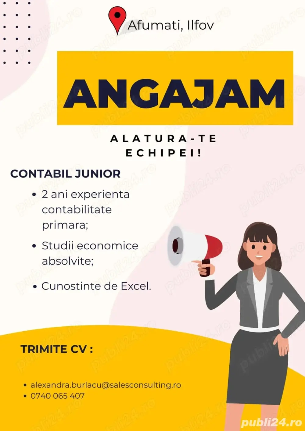 Angajam Contabil Junior