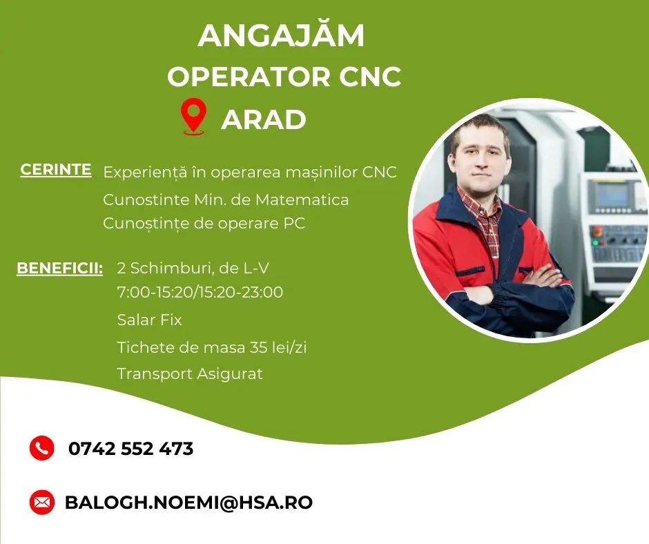 Angajam Operatori CNC