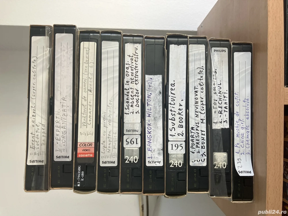 Filme dublate pe casete vhs plus altele 
