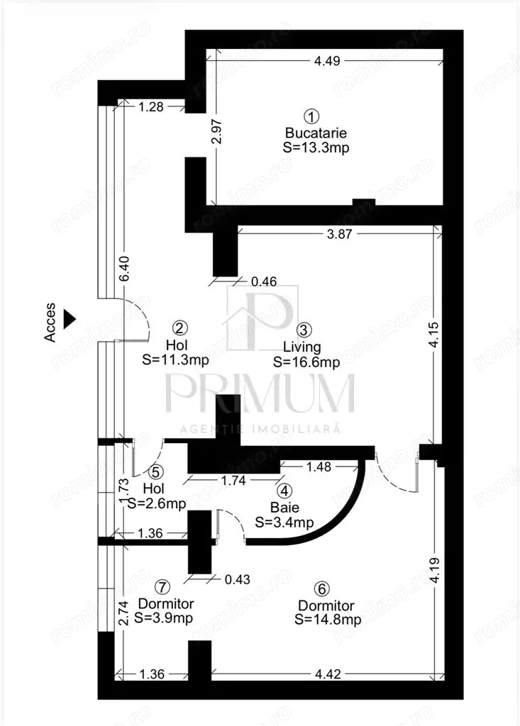 IULIUS MALL - 2 CAMERE - CENTRALA PROPRIE - BLOC IZOLAT - SPATIOS - ZONA EXCELENTA
