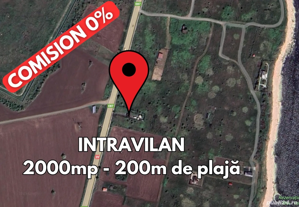 Teren 2000mp   200m de plajă - Intre 2 Mai si Vama Veche