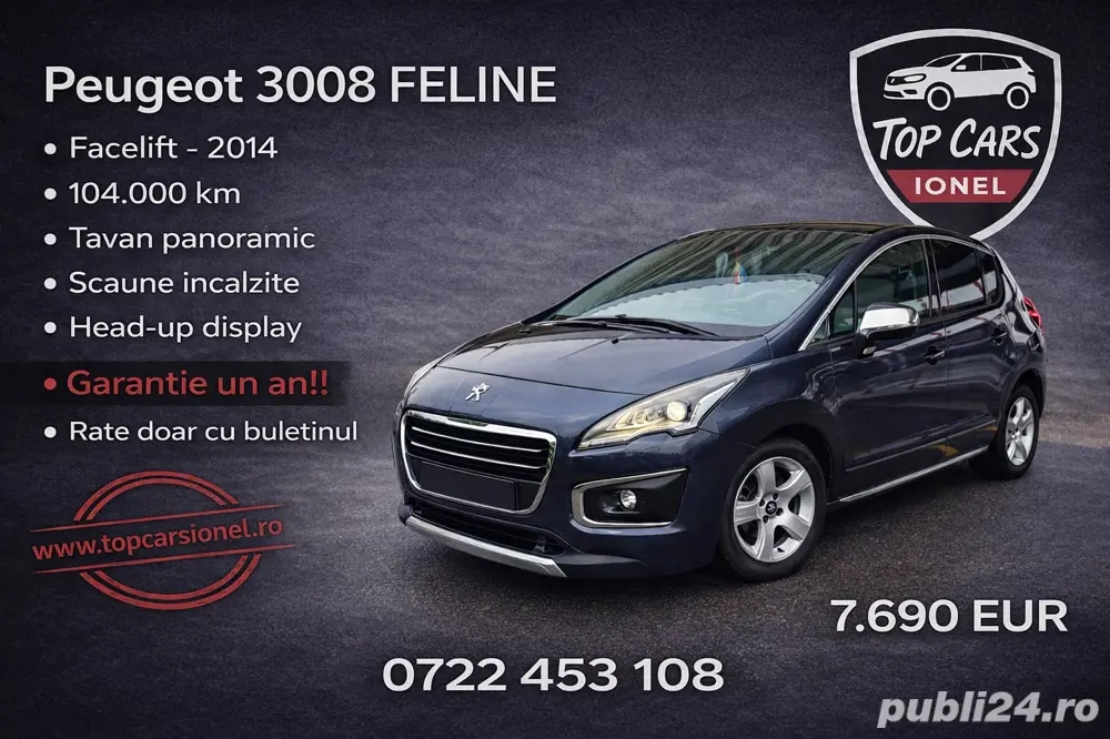 Peugeot 3008 Feline Benzina 2014
