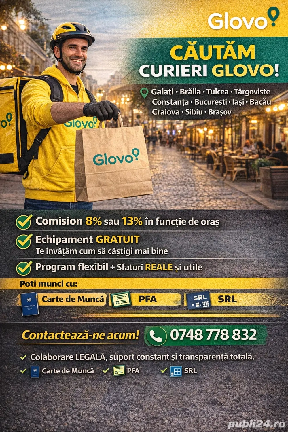 Angajare glovo 