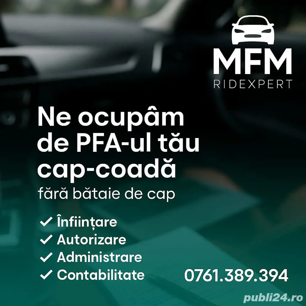 Infiintare PFA Uber Bolt , gestionare activitate Cluj