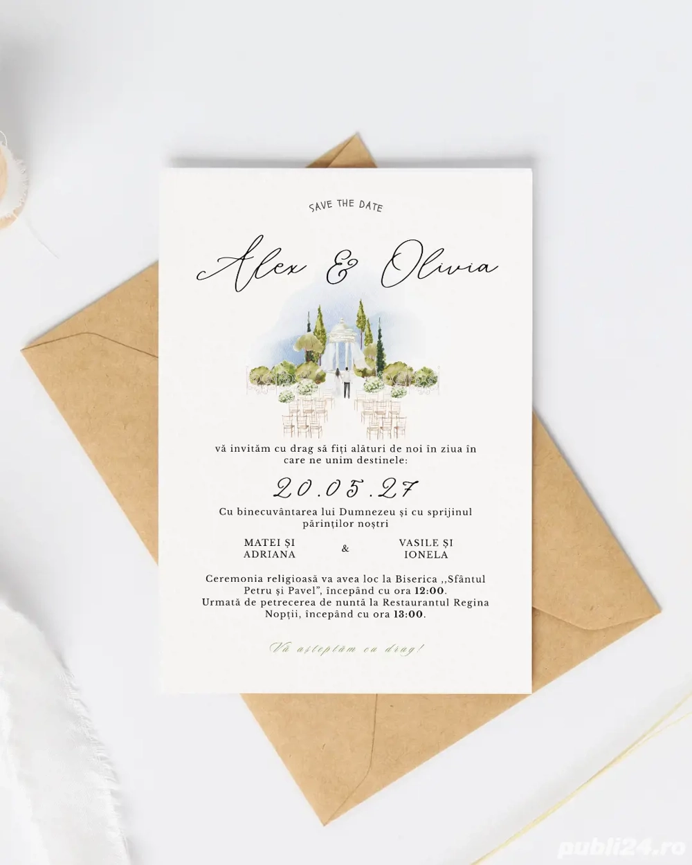 Invitatii de nunta personalizate