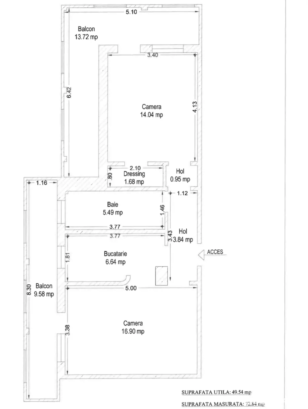 Apartament  2  camere  Decomandat Lipovei 