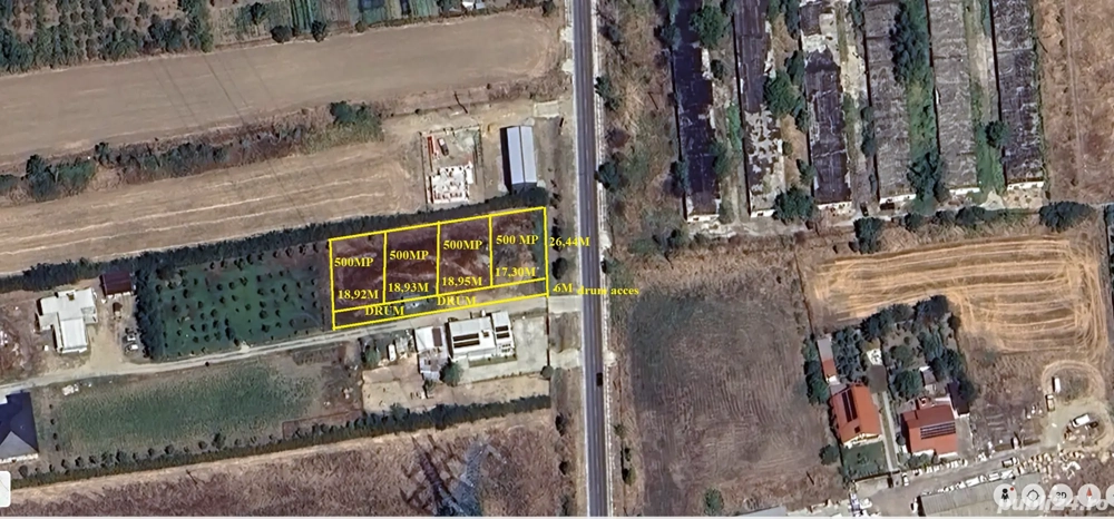 Loturi teren intravilan Curtisoara -500 mp-utilitati