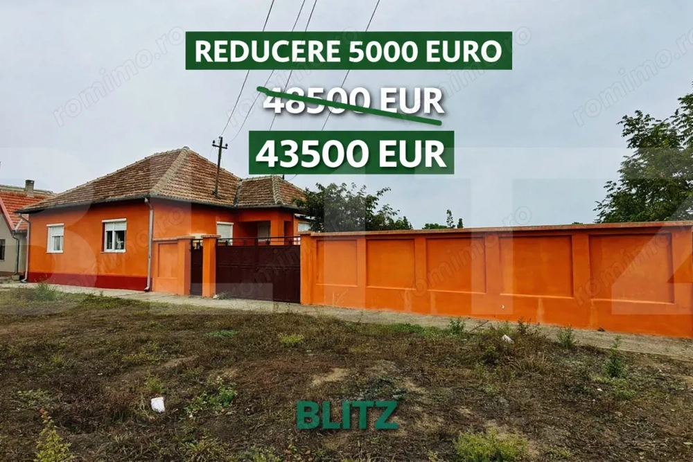 Casa de vanzare in Macea, teren 942 mp