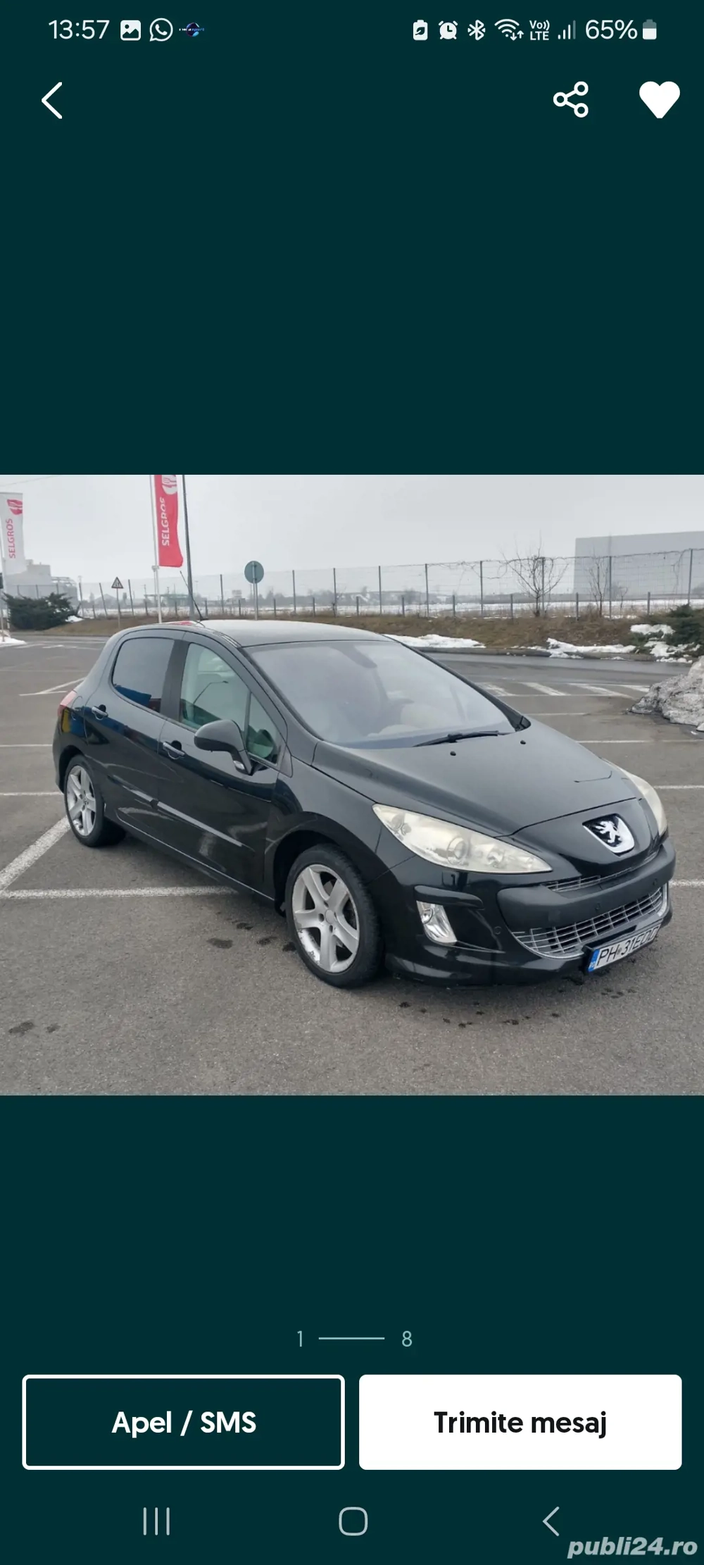 Vând urgent Peugeot 308 