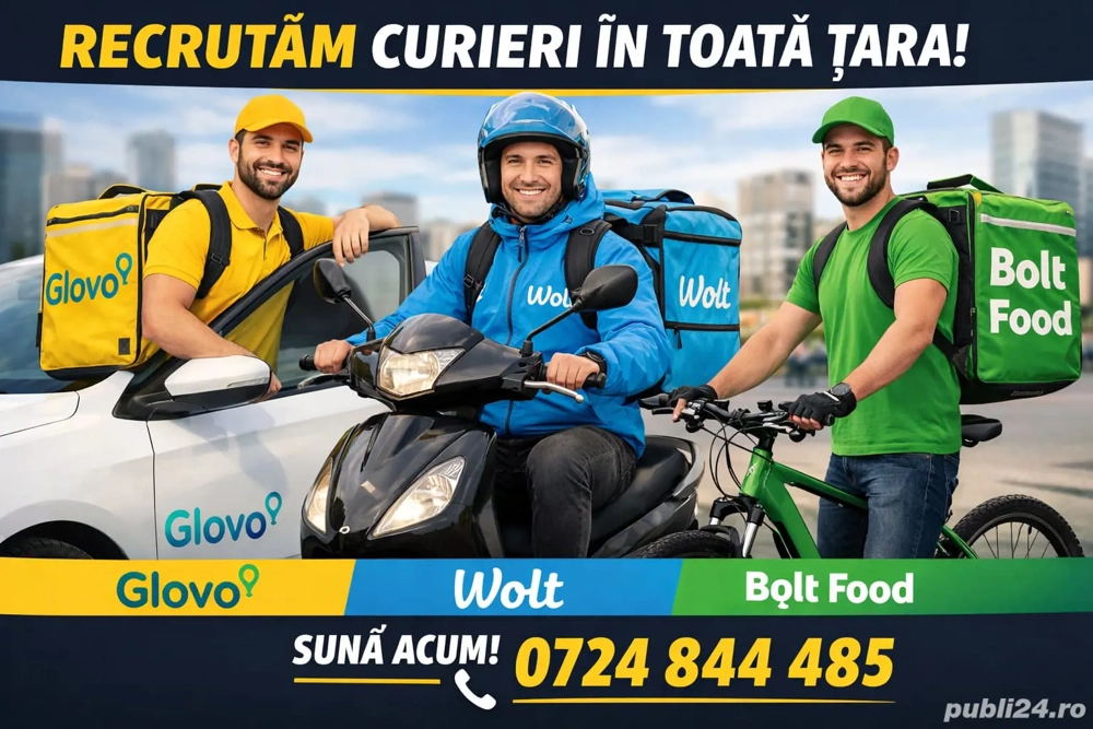  Angajăm curieri 