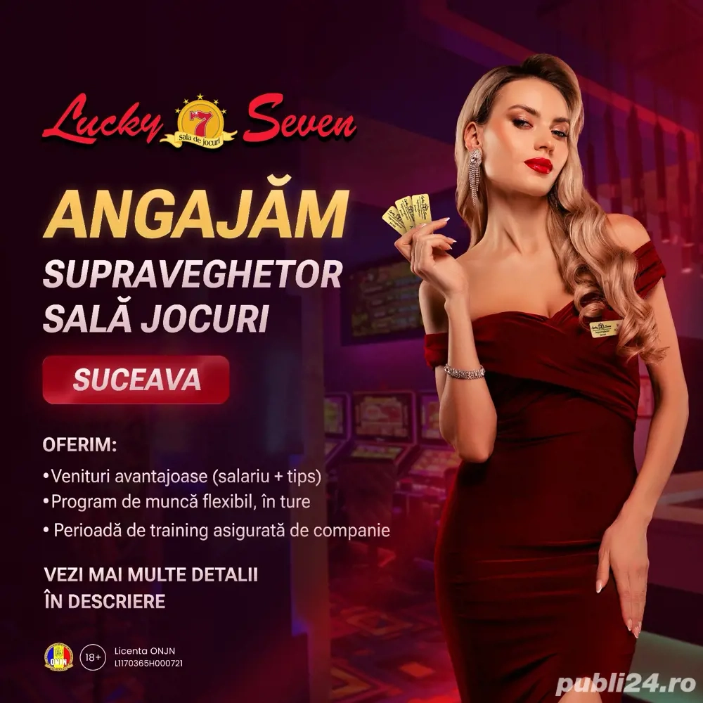Lucky seven angajează fată pe postul de operatoare