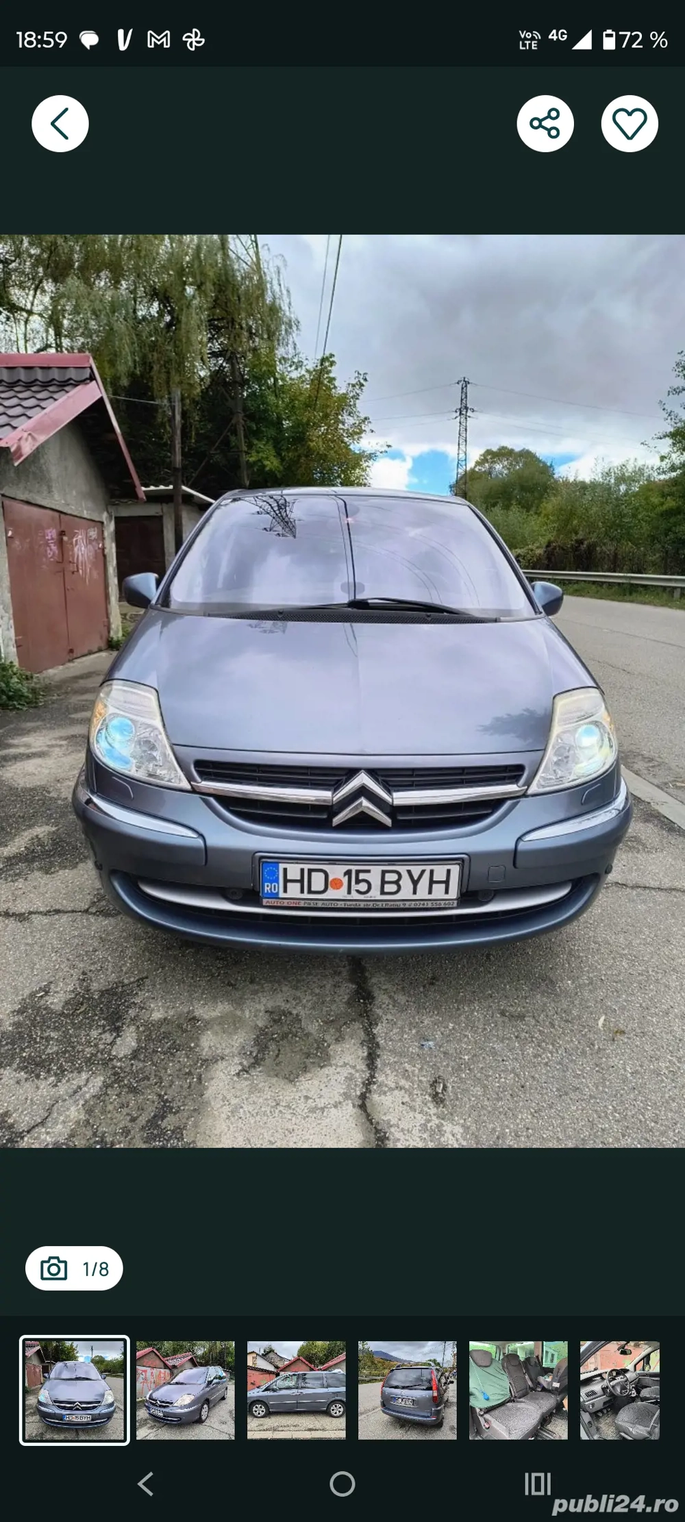 Vând Citroen C8 7 locuri 2011
