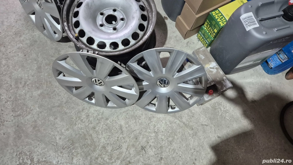  Jante R16 cu capace, originale VW