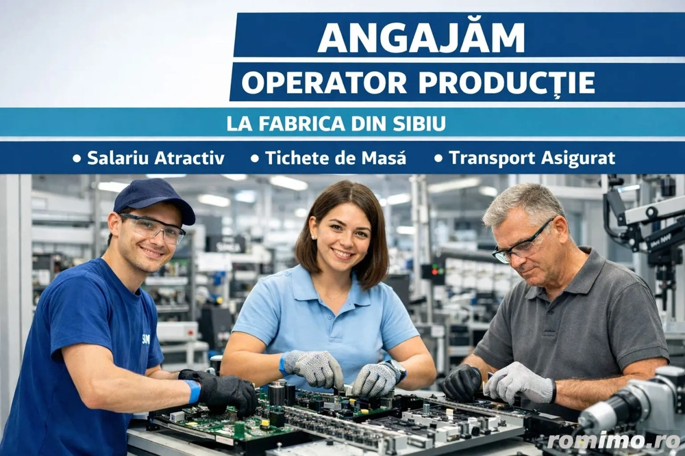 Angajam Operatori Productie in Sibiu